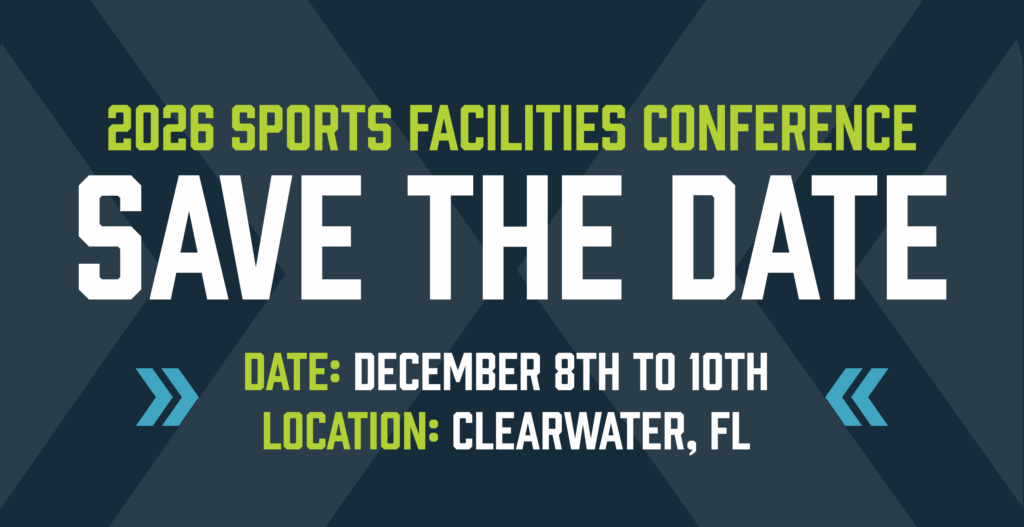2026 Sports Facilities Conference Save The Date information